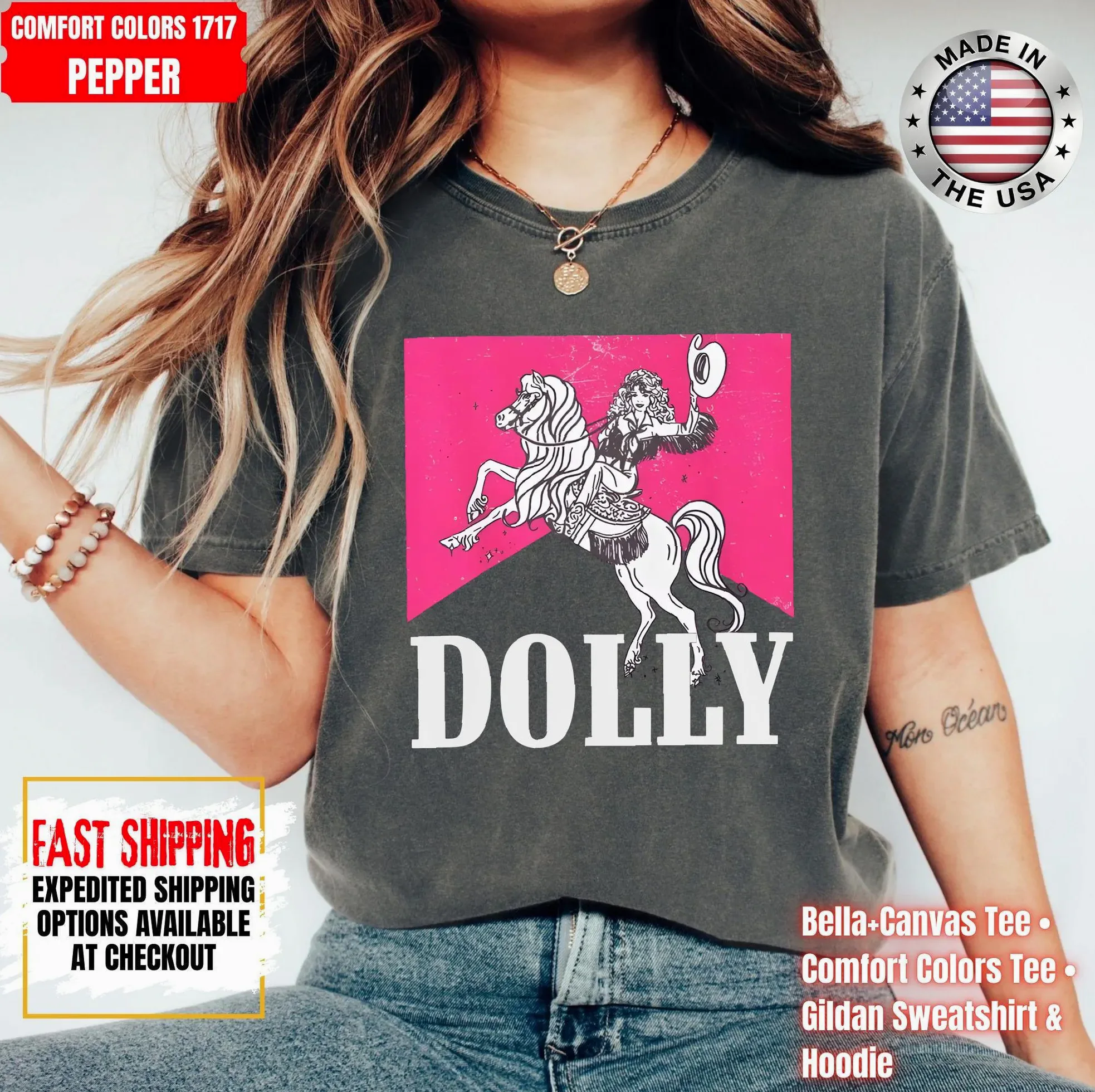 DOLLY Graphic Tee Vintage Dolly Parton Country Shirt DOLLY Graphic Tee Vintage Dolly Parton Country Shirt