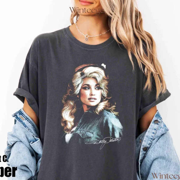 Dolly Parton Retro Portrait Vintage Graphic Shirt
