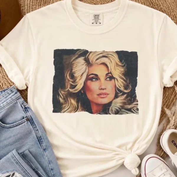 Dolly Portrait Shirt — Vintage Glam Pop Art