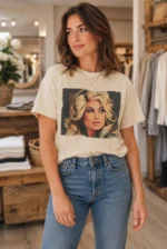 Dolly Portrait Shirt — Vintage Glam Pop Art