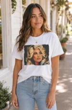 Dolly Portrait Shirt — Vintage Glam Pop Art