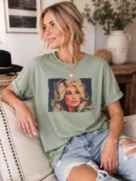 Dolly Portrait Shirt — Vintage Glam Pop Art