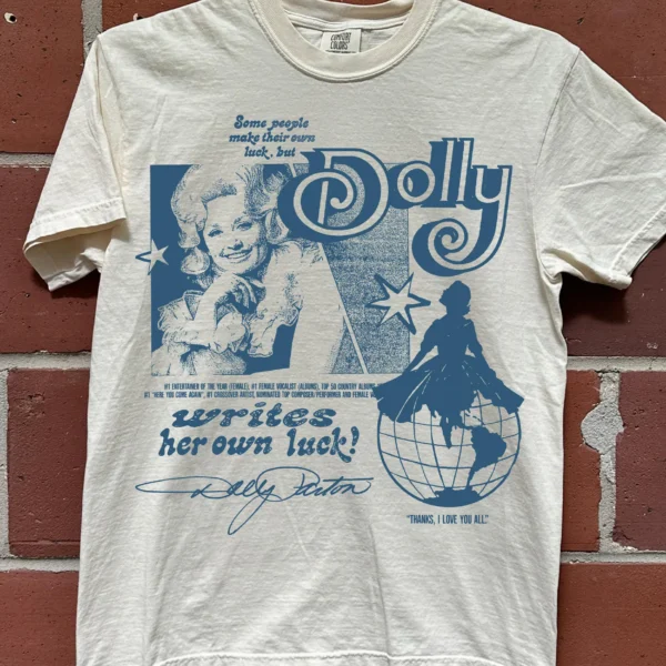 Dolly Writes Her Own Luck — Hand-Made Shirt