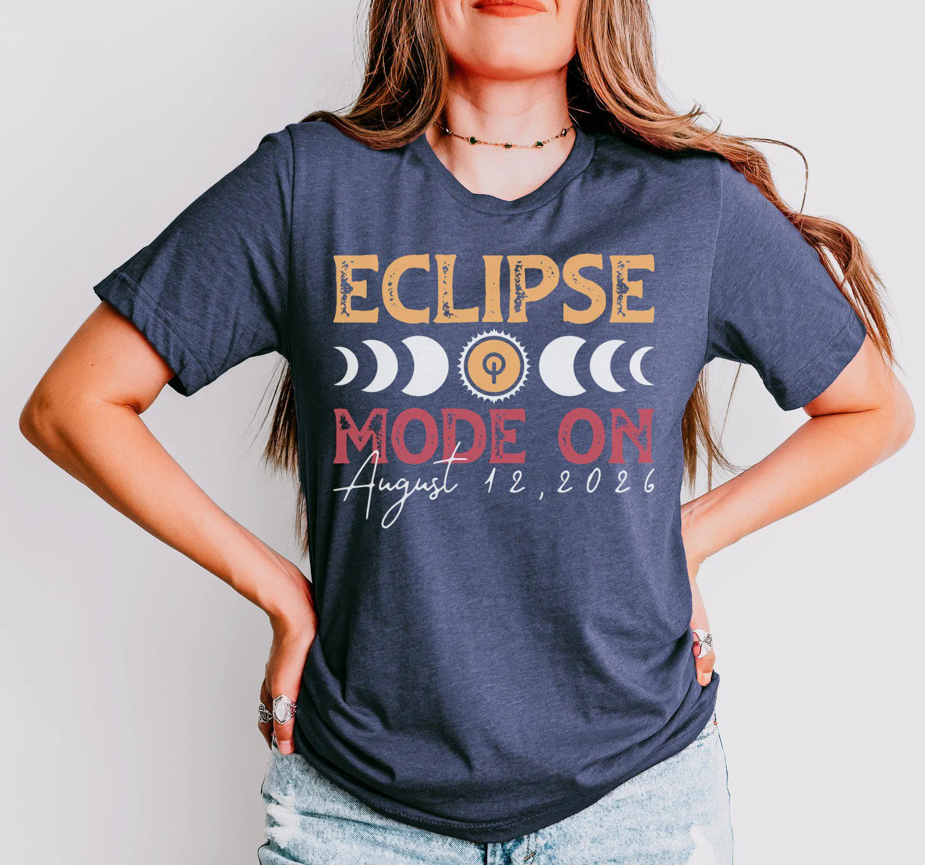 Eclipse Mode On — August 2026 Total Solar Eclipse Shirt Eclipse Mode On — August 2026 Total Solar Eclipse Shirt