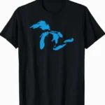 Five Great Lakes American Freshwater Midwest Shirt