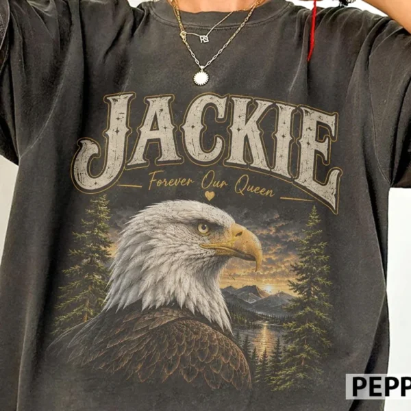 Forever Our Queen Jackie Bald Eagle Vintage Shirt