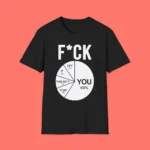 Fuck You 60 Percent Pie Chart Shirt