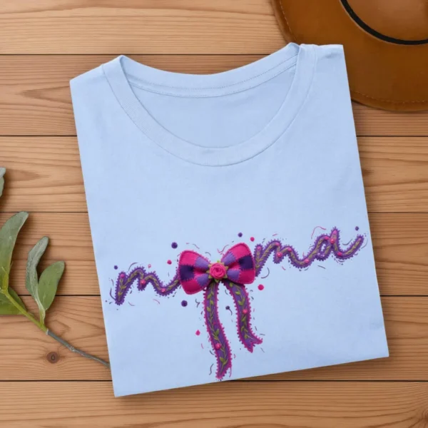 Girly Mom Bow Shirt — Soft Coquette Aesthetic Tee
