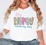 His Mercy Rewrote My Story Inspirational Christian Shirt