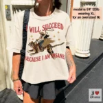I Will Succeed Because I Am Insane Crop Shirt Baby Tee