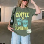Iced Coffee & Sunshine Graphic Shirt — Summer