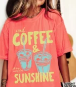 Iced Coffee & Sunshine Graphic Shirt — Summer