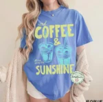 Iced Coffee & Sunshine Graphic Shirt — Summer