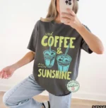 Iced Coffee & Sunshine Graphic Shirt — Summer