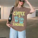 Iced Coffee & Sunshine Graphic Shirt — Summer