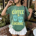 Iced Coffee & Sunshine Graphic Shirt — Summer