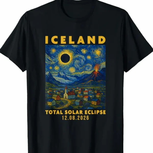 Iceland Total Solar Eclipse 2026 Shirt