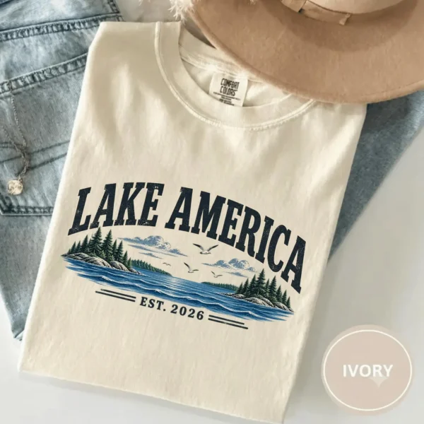 Lake America Est. 2026 Political Humor Graphic Shirt