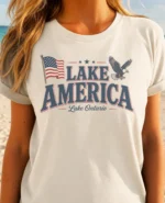 Lake America Great Lakes Patriotic Shirt