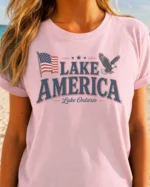 Lake America Great Lakes Patriotic Shirt