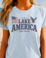 Lake America Great Lakes Patriotic Shirt