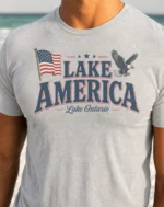Lake America Great Lakes Patriotic Shirt