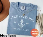 Lake Ontario EST 1615 Nautical Vintage Great Lakes Shirt