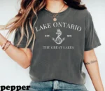 Lake Ontario EST 1615 Nautical Vintage Great Lakes Shirt
