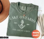Lake Ontario EST 1615 Nautical Vintage Great Lakes Shirt