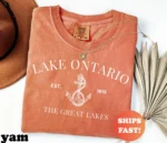 Lake Ontario EST 1615 Nautical Vintage Great Lakes Shirt