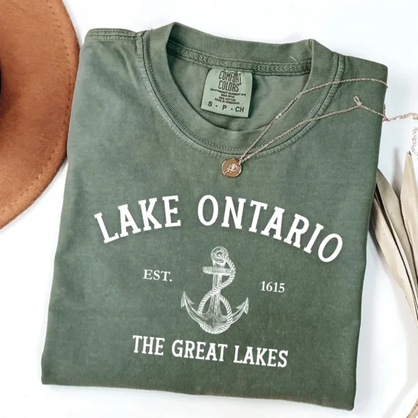 Lake Ontario Est 1615 Shirt — Great Lakes Vintage Anchor