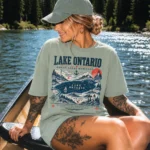 Lake Ontario Vintage Map Heritage Shirt – Political Satire