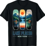 Lake Placid New York Mountains & Lake Vintage Shirt