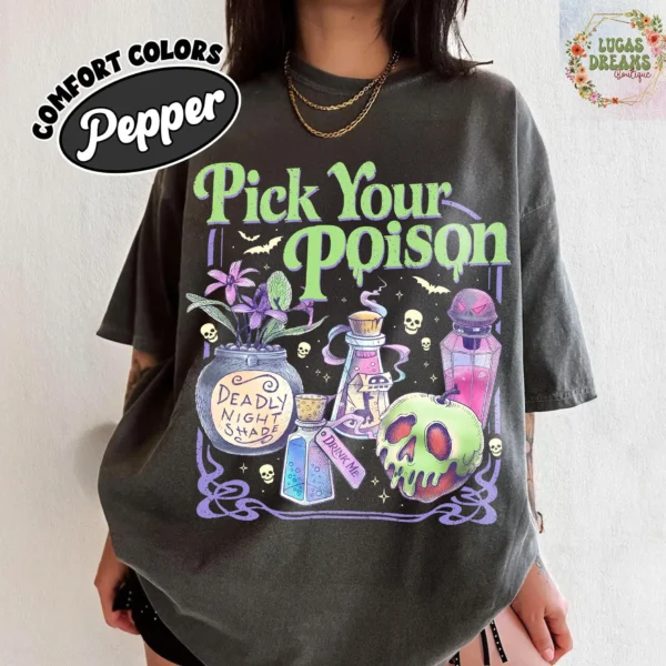 Pick Your Poison Vintage Halloween Shirt