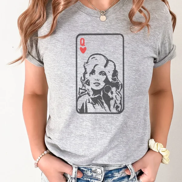 Queen of Hearts Dolly Parton Vintage Graphic Shirt