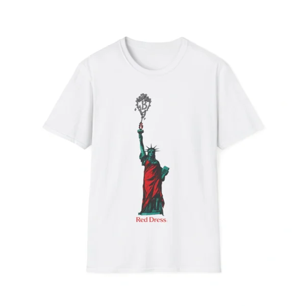 “Red Dress.” Statue of Liberty Shirt