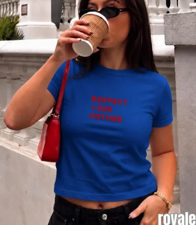 Respect Your Mother Minimalist Y2K Vintage Shirt Baby Tee