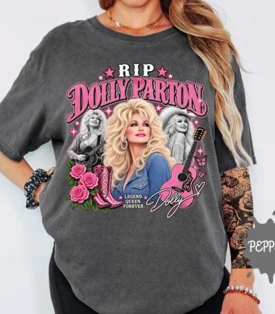 RIP Dolly Parton – Vintage Country Music Band Shirt