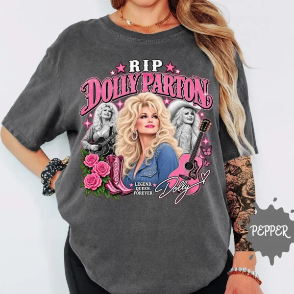 RIP Dolly Parton – Vintage Country Music Band Shirt