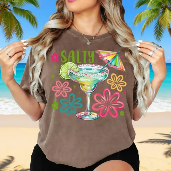 Salty Margarita Shirt — Funny Beach Graphic
