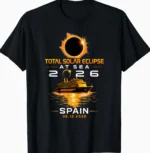Total Solar Eclipse At Sea 2026 Spain Cruise Shirt