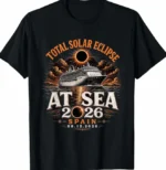 Total Solar Eclipse At Sea August 12 Astronomy Shirt