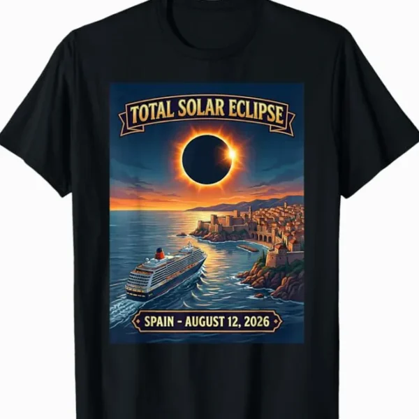 Total Solar Eclipse Cruise 2026 Spain August 12 Shirt