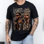 USHER X CHRIS BROWN R&B Tour Concert Graphic Shirt