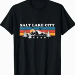 Vintage Salt Lake City Utah Mountains Hiking Shirt