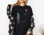 Well, shit... Dark Comedy Skeleton Halloween Shirt