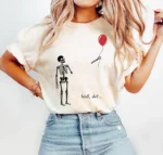 Well, shit... Dark Comedy Skeleton Halloween Shirt
