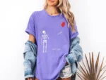 Well, shit... Dark Comedy Skeleton Halloween Shirt
