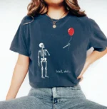 Well, shit... Dark Comedy Skeleton Halloween Shirt
