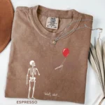Well, Shit Skeleton Balloon Dark Humor Shirt